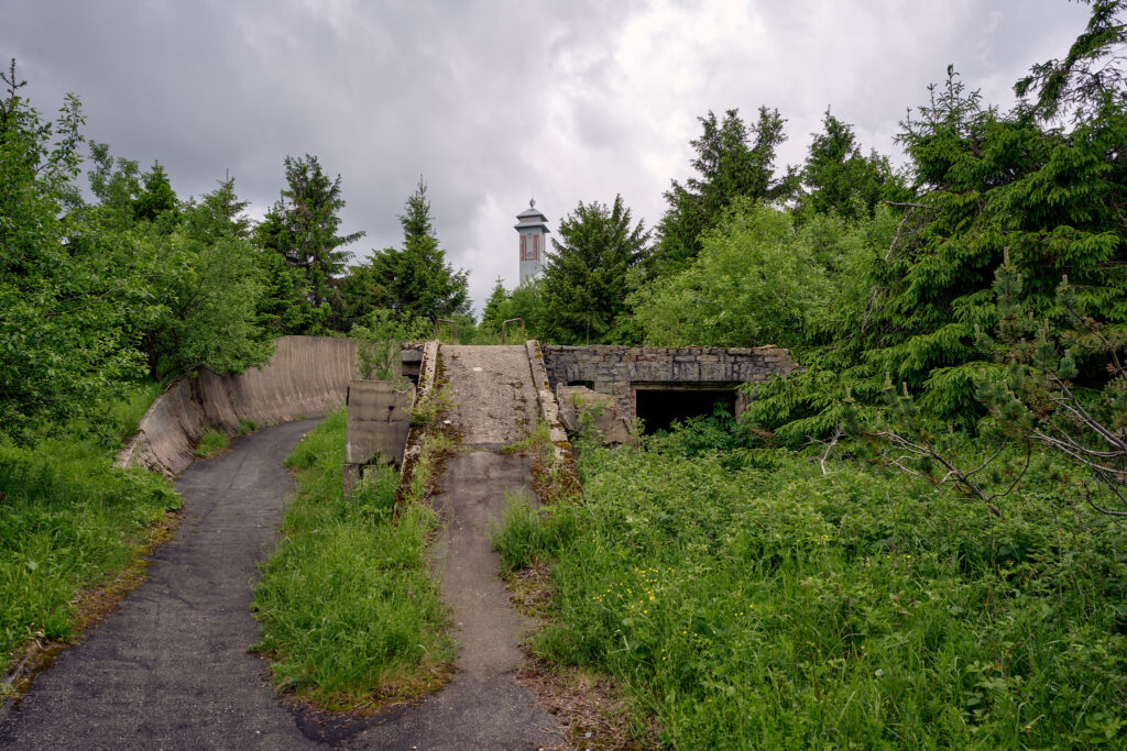 Die alte Rennrodelbahn auf dem Fichtelberg