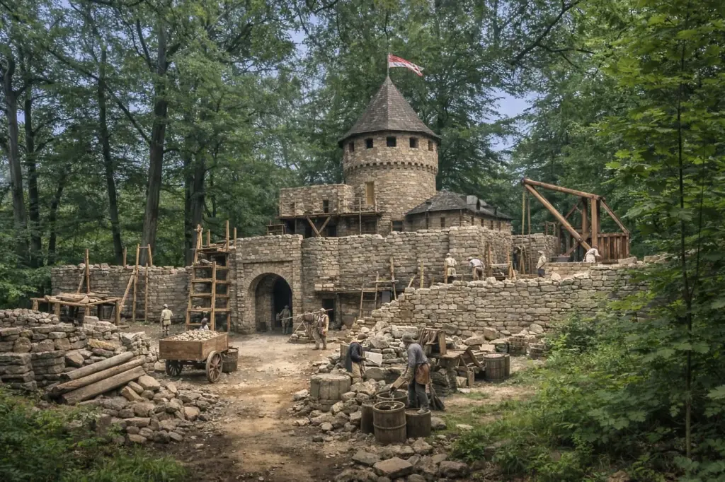 Eine Burg Ki generiert