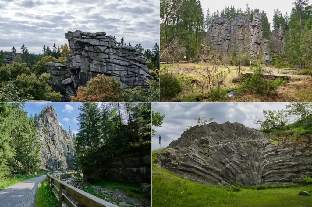 Felsen im Erzgebirge
