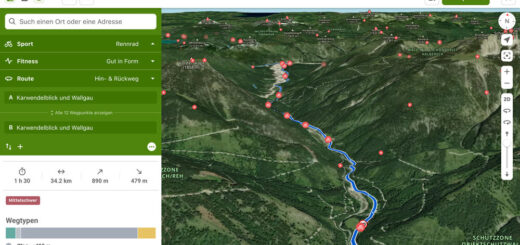 Wandern mit Komoot